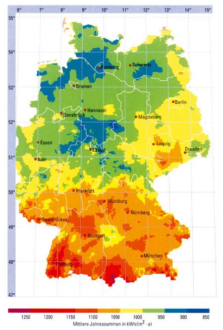 Photovoltaik Karte Deutschland